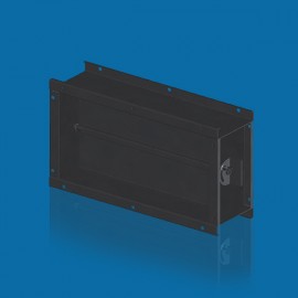 Дроссель-клапан прямоугольный  (оцинкованная сталь, с площадкой под эл./привод, на шинорейке)  1000 х 1000h Э