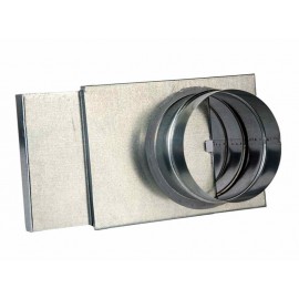 Шибер (круглое сечение, оцинкованная сталь)  ф 100