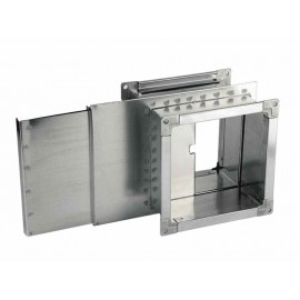 Шибер (прямоугольное  сечение, оцинкованная сталь)  1000