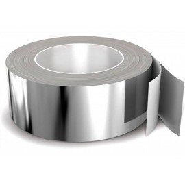 Скотч алюминиевый 50мм х 50м (металлизированная клейкая монтажная лента)